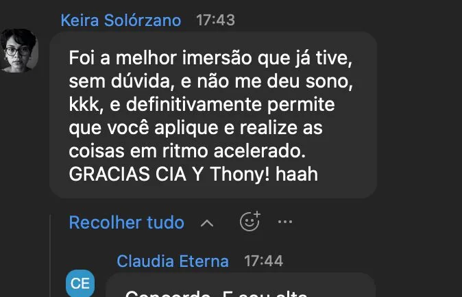 Depoimento real de aluno da imersão