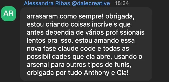 Depoimento real de aluno da imersão