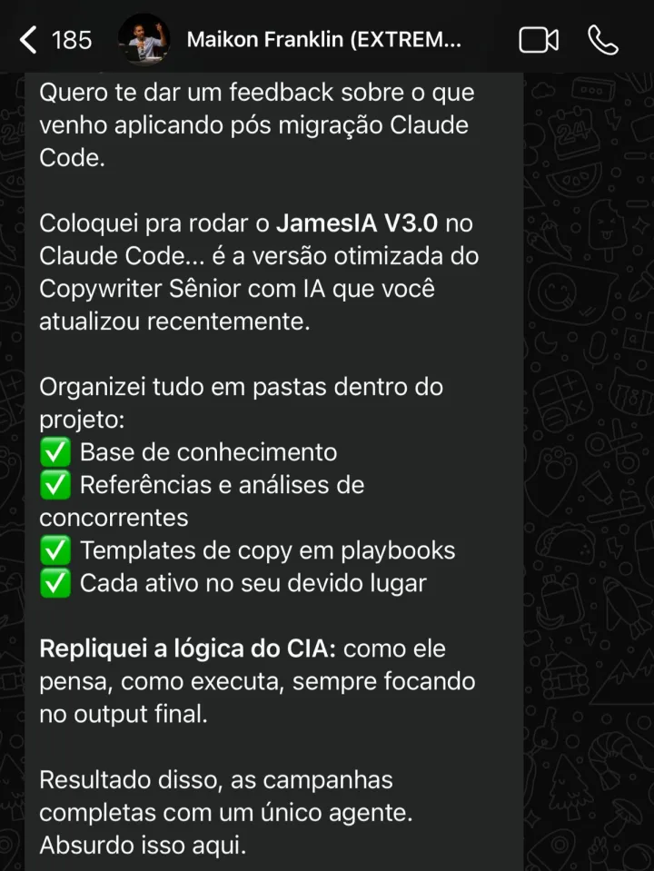 Depoimento real de Maikon, aluno da imersão