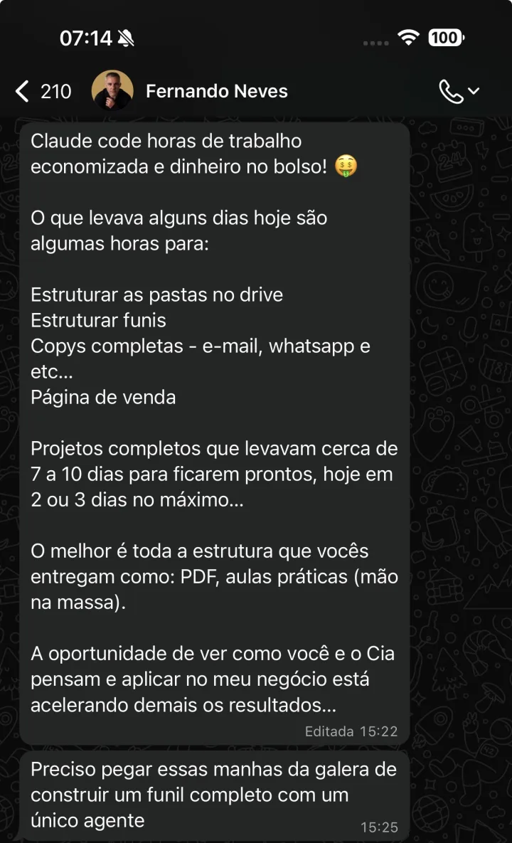 Depoimento real de aluno da imersão
